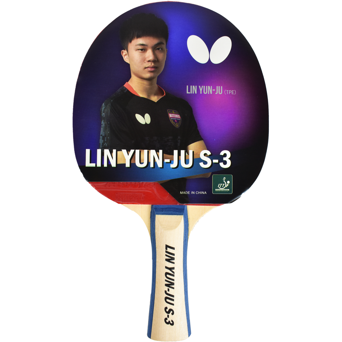 Butterfly Lin Yun-Ju Shakehand Table Tennis Racket